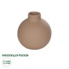 GloboStar® Artificial Garden MAURITIUS 21259 Διακοσμητικό Κεραμικό Βάζo ΚαφέΠ12 x Μ12 x Υ14 cm