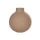 GloboStar® Artificial Garden MAURITIUS 21259 Διακοσμητικό Κεραμικό Βάζo ΚαφέΠ12 x Μ12 x Υ14 cm