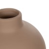GloboStar® Artificial Garden MAURITIUS 21259 Διακοσμητικό Κεραμικό Βάζo ΚαφέΠ12 x Μ12 x Υ14 cm