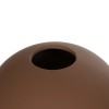 GloboStar® Artificial Garden SANUR 21261 Διακοσμητικό Κεραμικό Βάζo Καφέ Π22 x Μ22 x Υ20cm