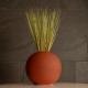 GloboStar® Artificial Garden SANUR 21261 Διακοσμητικό Κεραμικό Βάζo Καφέ Π22 x Μ22 x Υ20cm GloboStar® Artificial Garden SANUR 21261 Διακοσμητικό Κεραμικό Βάζo Καφέ Π22 x Μ22 x Υ20cm