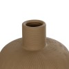 GloboStar® Artificial Garden CORNEOL 21262 Διακοσμητικό Κεραμικό Βάζo Καφέ Π17 x Μ17 x Υ20cm