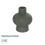 GloboStar® Artificial Garden MALACHITE 21264 Διακοσμητικό Κεραμικό Βάζo Πράσινο Π13 x Μ13 x Υ16cm