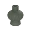 GloboStar® Artificial Garden MALACHITE 21264 Διακοσμητικό Κεραμικό Βάζo Πράσινο Π13 x Μ13 x Υ16cm