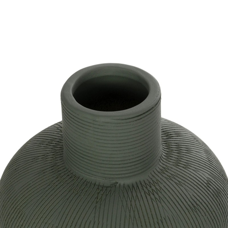 GloboStar® Artificial Garden MALACHITE 21264 Διακοσμητικό Κεραμικό Βάζo Πράσινο Π13 x Μ13 x Υ16cm