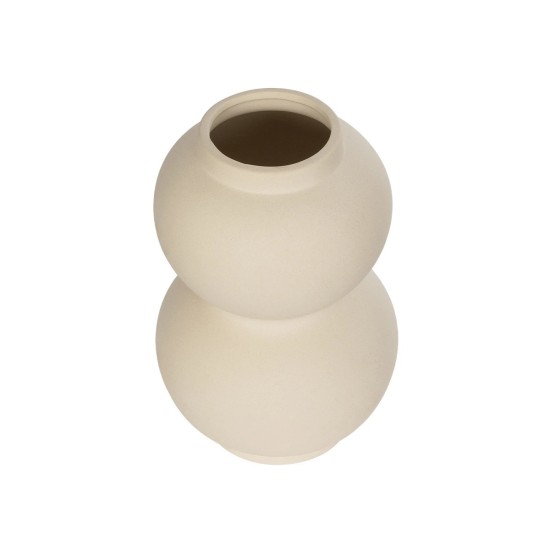 GloboStar® Artificial Garden PEARL 21265 Διακοσμητικό Κεραμικό Βάζo Μπεζ Π13 x Μ13 x Υ21cm GloboStar® Artificial Garden PEARL 21265 Διακοσμητικό Κεραμικό Βάζo Μπεζ Π13 x Μ13 x Υ21cm