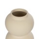 GloboStar® Artificial Garden PEARL 21265 Διακοσμητικό Κεραμικό Βάζo Μπεζ Π13 x Μ13 x Υ21cm GloboStar® Artificial Garden PEARL 21265 Διακοσμητικό Κεραμικό Βάζo Μπεζ Π13 x Μ13 x Υ21cm