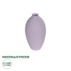 GloboStar® Artificial Garden AMETHYST 21267 Διακοσμητικό Κεραμικό Βάζo Μωβ Π8 x Μ8 x Υ14cm