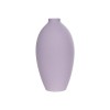 GloboStar® Artificial Garden AMETHYST 21267 Διακοσμητικό Κεραμικό Βάζo Μωβ Π8 x Μ8 x Υ14cm