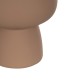 GloboStar® Artificial Garden AMBER 21269 Διακοσμητικό Κεραμικό Βάζo Καφέ Π17 x Μ17 x Υ20cm