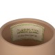 GloboStar® Artificial Garden AMBER 21269 Διακοσμητικό Κεραμικό Βάζo Καφέ Π17 x Μ17 x Υ20cm
