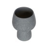 GloboStar® Artificial Garden SAMUI 21271 Διακοσμητικό Κεραμικό Βάζo Γκρι Π16 x Μ16 x Υ20cm