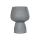 GloboStar® Artificial Garden SAMUI 21271 Διακοσμητικό Κεραμικό Βάζo Γκρι Π16 x Μ16 x Υ20cm GloboStar® Artificial Garden SAMUI 21271 Διακοσμητικό Κεραμικό Βάζo Γκρι Π16 x Μ16 x Υ20cm