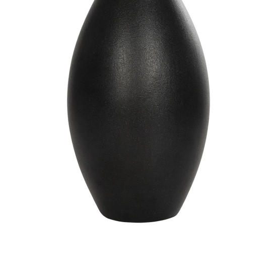 GloboStar® Artificial Garden OLRANDO 21273 Διακοσμητικό Κεραμικό Βάζo Μαύρο Π8 x Μ8 x Υ20cm GloboStar® Artificial Garden OLRANDO 21273 Διακοσμητικό Κεραμικό Βάζo Μαύρο Π8 x Μ8 x Υ20cm