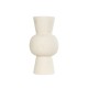 GloboStar® Artificial Garden BANGKOK 21274 Διακοσμητικό Κεραμικό Βάζο Μπεζ Μ12.5 x Π12.5 x Υ23cm