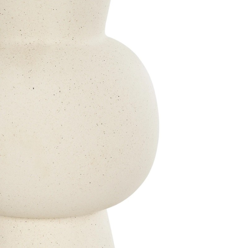 GloboStar® Artificial Garden BANGKOK 21274 Διακοσμητικό Κεραμικό Βάζο Μπεζ Μ12.5 x Π12.5 x Υ23cm