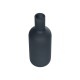 GloboStar® Artificial Garden MYSTIQUE 21275 Διακοσμητικό Κεραμικό Βάζo Γκρι Π7 x Μ7 x Υ20cm