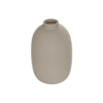 GloboStar® Artificial Garden PHUKET 21276 Διακοσμητικό Κεραμικό Βάζo Καφέ Π10 x Μ10 x Υ15cm