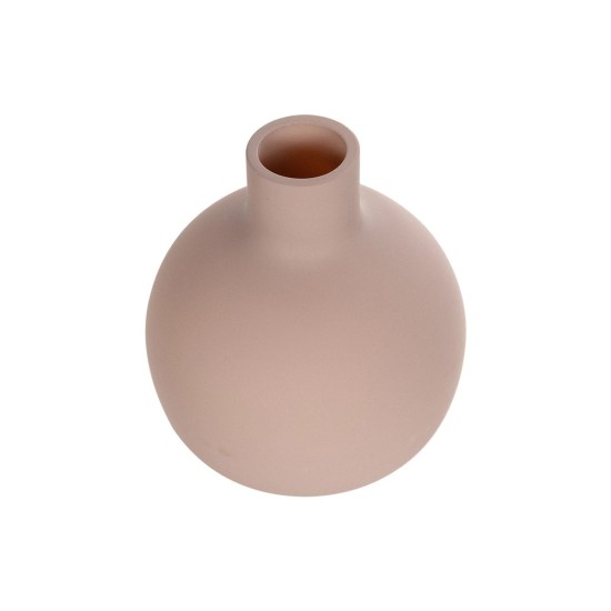 GloboStar® Artificial Garden OAHU 21277 Διακοσμητικό Κεραμικό Βάζo Ροζ Π10 x Μ10 x Υ12cm GloboStar® Artificial Garden OAHU 21277 Διακοσμητικό Κεραμικό Βάζo Ροζ Π10 x Μ10 x Υ12cm