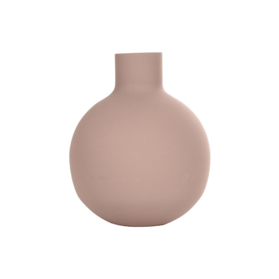 GloboStar® Artificial Garden OAHU 21277 Διακοσμητικό Κεραμικό Βάζo Ροζ Π10 x Μ10 x Υ12cm GloboStar® Artificial Garden OAHU 21277 Διακοσμητικό Κεραμικό Βάζo Ροζ Π10 x Μ10 x Υ12cm