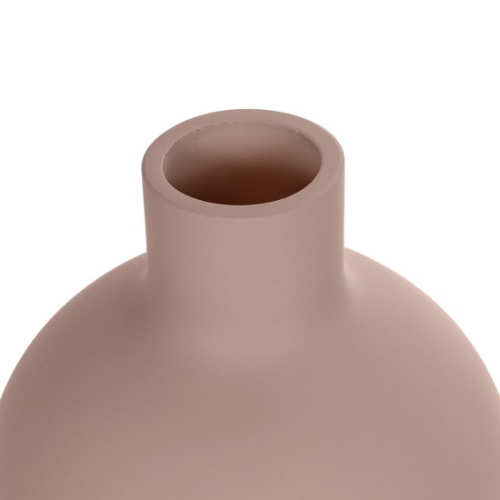 GloboStar® Artificial Garden OAHU 21277 Διακοσμητικό Κεραμικό Βάζo Ροζ Π10 x Μ10 x Υ12cm GloboStar® Artificial Garden OAHU 21277 Διακοσμητικό Κεραμικό Βάζo Ροζ Π10 x Μ10 x Υ12cm