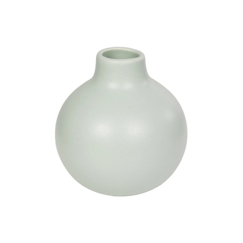 GloboStar® Artificial Garden EMERALD 21279 Διακοσμητικό Κεραμικό Βάζo Τιρκουάζ Π12 x Μ12 x Υ14cm