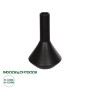 GloboStar® Artificial Garden CANNOLI 21280 Διακοσμητικό Κεραμικό Βάζo Μαύρο Π13 x Μ13 x Υ20cm