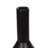 GloboStar® Artificial Garden CANNOLI 21280 Διακοσμητικό Κεραμικό Βάζo Μαύρο Π13 x Μ13 x Υ20cm