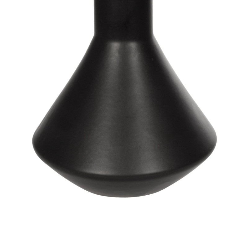 GloboStar® Artificial Garden CANNOLI 21280 Διακοσμητικό Κεραμικό Βάζo Μαύρο Π13 x Μ13 x Υ20cm