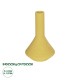 GloboStar® Artificial Garden GRENADA 21281 Διακοσμητικό Κεραμικό Βάζo Κίτρινο Π13 x Μ13 x Υ20cm