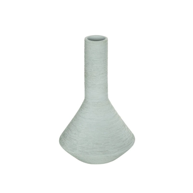 GloboStar® Artificial Garden TANAH 21282 Διακοσμητικό Κεραμικό Βάζo Γκρι Π13 x Μ13 x Υ20cm