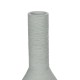 GloboStar® Artificial Garden TANAH 21282 Διακοσμητικό Κεραμικό Βάζo Γκρι Π13 x Μ13 x Υ20cm GloboStar® Artificial Garden TANAH 21282 Διακοσμητικό Κεραμικό Βάζo Γκρι Π13 x Μ13 x Υ20cm