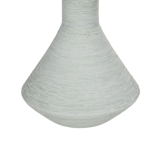 GloboStar® Artificial Garden TANAH 21282 Διακοσμητικό Κεραμικό Βάζo Γκρι Π13 x Μ13 x Υ20cm GloboStar® Artificial Garden TANAH 21282 Διακοσμητικό Κεραμικό Βάζo Γκρι Π13 x Μ13 x Υ20cm