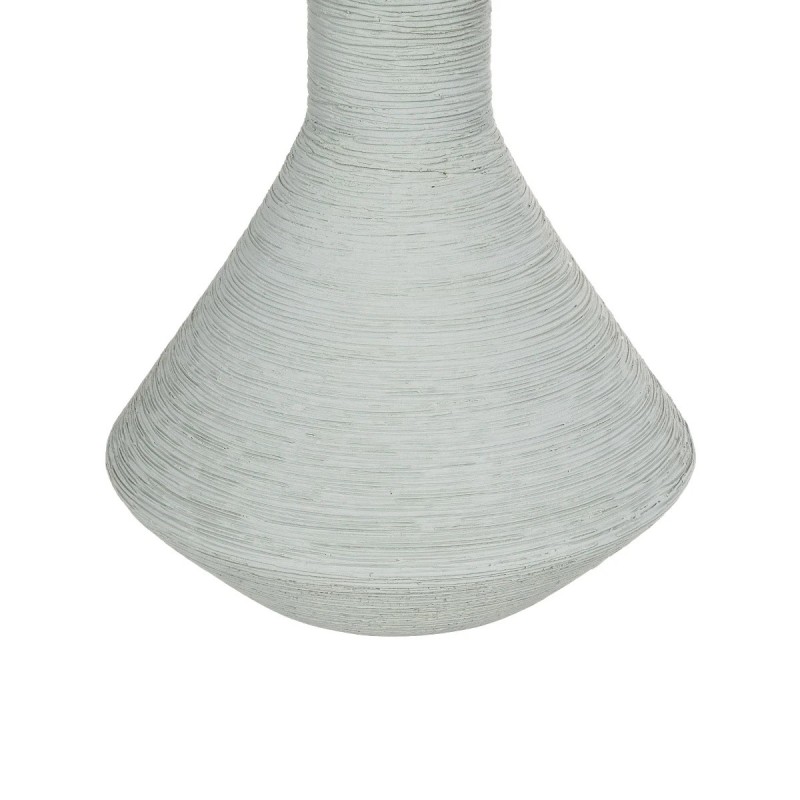 GloboStar® Artificial Garden TANAH 21282 Διακοσμητικό Κεραμικό Βάζo Γκρι Π13 x Μ13 x Υ20cm