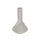 GloboStar® Artificial Garden BARBADOS 21284 Διακοσμητικό Κεραμικό Βάζo Γκρι Π16 x Μ16 x Υ25cm