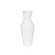 GloboStar® Artificial Garden MALVINA 21285 Διακοσμητικό Κεραμικό Βάζo Λευκό Π10 x Μ10 x Υ24cm