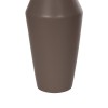 GloboStar® Artificial Garden UNIQUE 21286 Διακοσμητικό Κεραμικό Βάζo Καφέ Π10 x Μ10 x Υ24cm