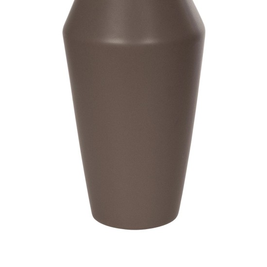 GloboStar® Artificial Garden UNIQUE 21286 Διακοσμητικό Κεραμικό Βάζo Καφέ Π10 x Μ10 x Υ24cm GloboStar® Artificial Garden UNIQUE 21286 Διακοσμητικό Κεραμικό Βάζo Καφέ Π10 x Μ10 x Υ24cm