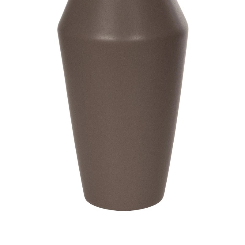 GloboStar® Artificial Garden UNIQUE 21286 Διακοσμητικό Κεραμικό Βάζo Καφέ Π10 x Μ10 x Υ24cm