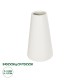 GloboStar® Artificial Garden CONSOLI 21287 Διακοσμητικό Κεραμικό Βάζο Μπεζ Μ14 x Π14 x Υ25cm