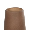 GloboStar® Artificial Garden PORTO 21288 Διακοσμητικό Κεραμικό Βάζο Καφέ Μ11 x Π11 x Υ20cm
