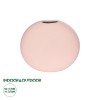 GloboStar® Artificial Garden SICILY 21289 Διακοσμητικό Κεραμικό Βάζo Ροζ Π15 x Μ15 x Υ14cm