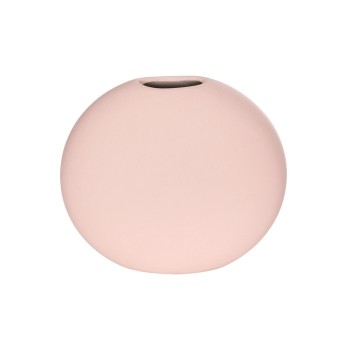 GloboStar® Artificial Garden SICILY 21289 Διακοσμητικό Κεραμικό Βάζo Ροζ Π15 x Μ15 x Υ14cm