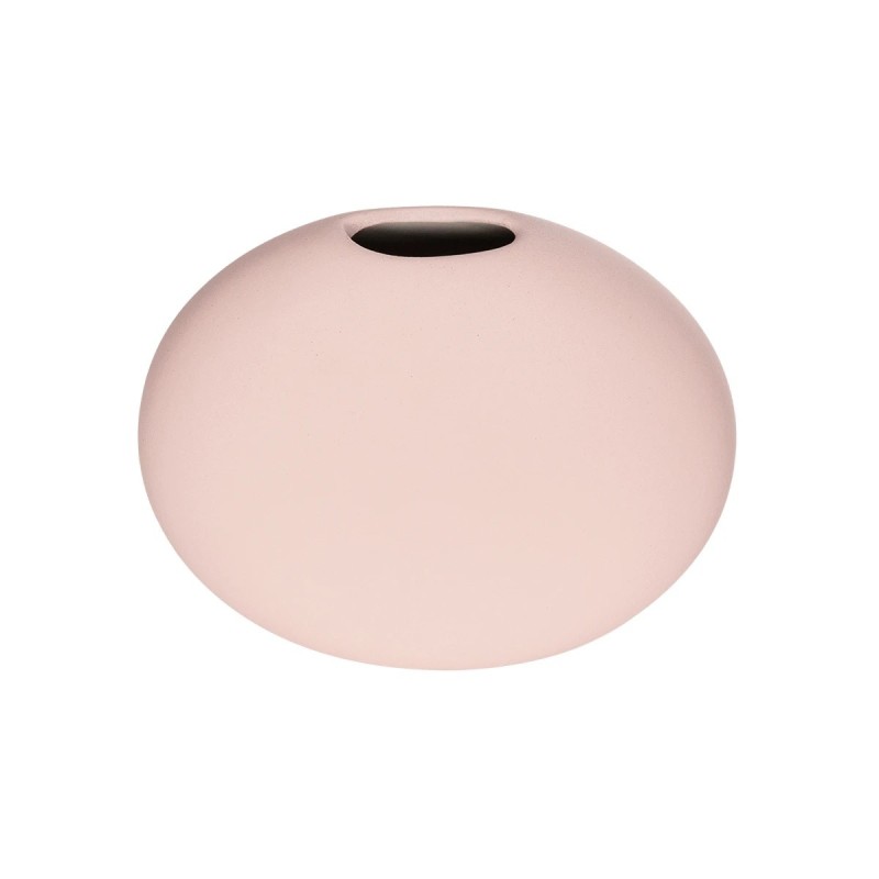 GloboStar® Artificial Garden SICILY 21289 Διακοσμητικό Κεραμικό Βάζo Ροζ Π15 x Μ15 x Υ14cm