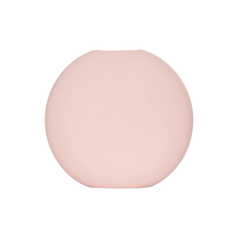 GloboStar® Artificial Garden SICILY 21289 Διακοσμητικό Κεραμικό Βάζo Ροζ Π15 x Μ15 x Υ14cm