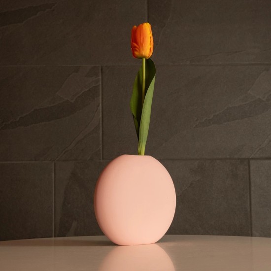 GloboStar® Artificial Garden SICILY 21289 Διακοσμητικό Κεραμικό Βάζo Ροζ Π15 x Μ15 x Υ14cm GloboStar® Artificial Garden SICILY 21289 Διακοσμητικό Κεραμικό Βάζo Ροζ Π15 x Μ15 x Υ14cm