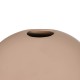 GloboStar® Artificial Garden LANZAROTE 21290 Διακοσμητικό Κεραμικό Βάζo Καφέ Π15 x Μ15 x Υ14cm