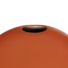 GloboStar® Artificial Garden CINNAMON 21291 Διακοσμητικό Κεραμικό Βάζo Πορτοκαλί Π15 x Μ15 x Υ14cm