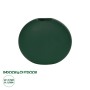 GloboStar® Artificial Garden MENORCA 21292 Διακοσμητικό Κεραμικό Βάζo Πράσινο Π15 x Μ15 x Υ14cm