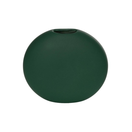 GloboStar® Artificial Garden MENORCA 21292 Διακοσμητικό Κεραμικό Βάζo Πράσινο Π15 x Μ15 x Υ14cm